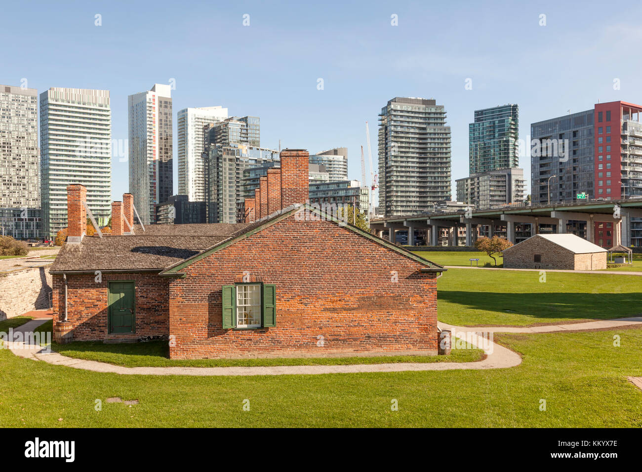 Historic fortification Fort York in the city of Toronto, Canada Stock Photo