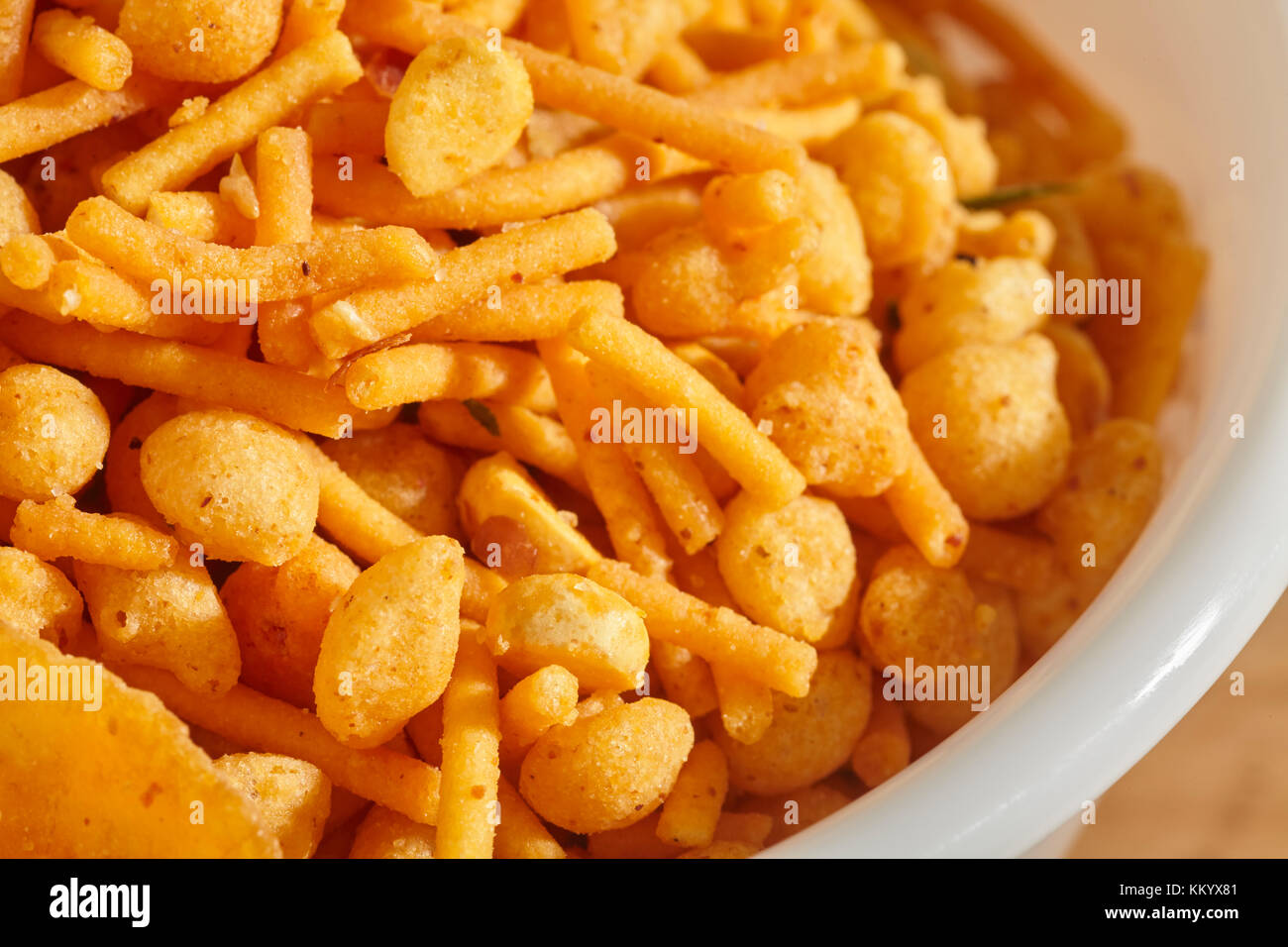 Indian hot mix, a favorite spicy snack Stock Photo