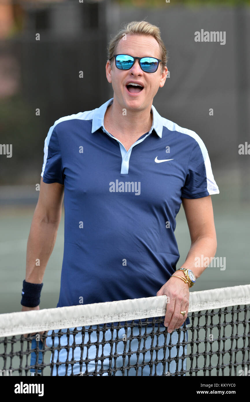 BOCA RATON, FL NOVEMBER 18 Carson Kressley playing Tennis at The