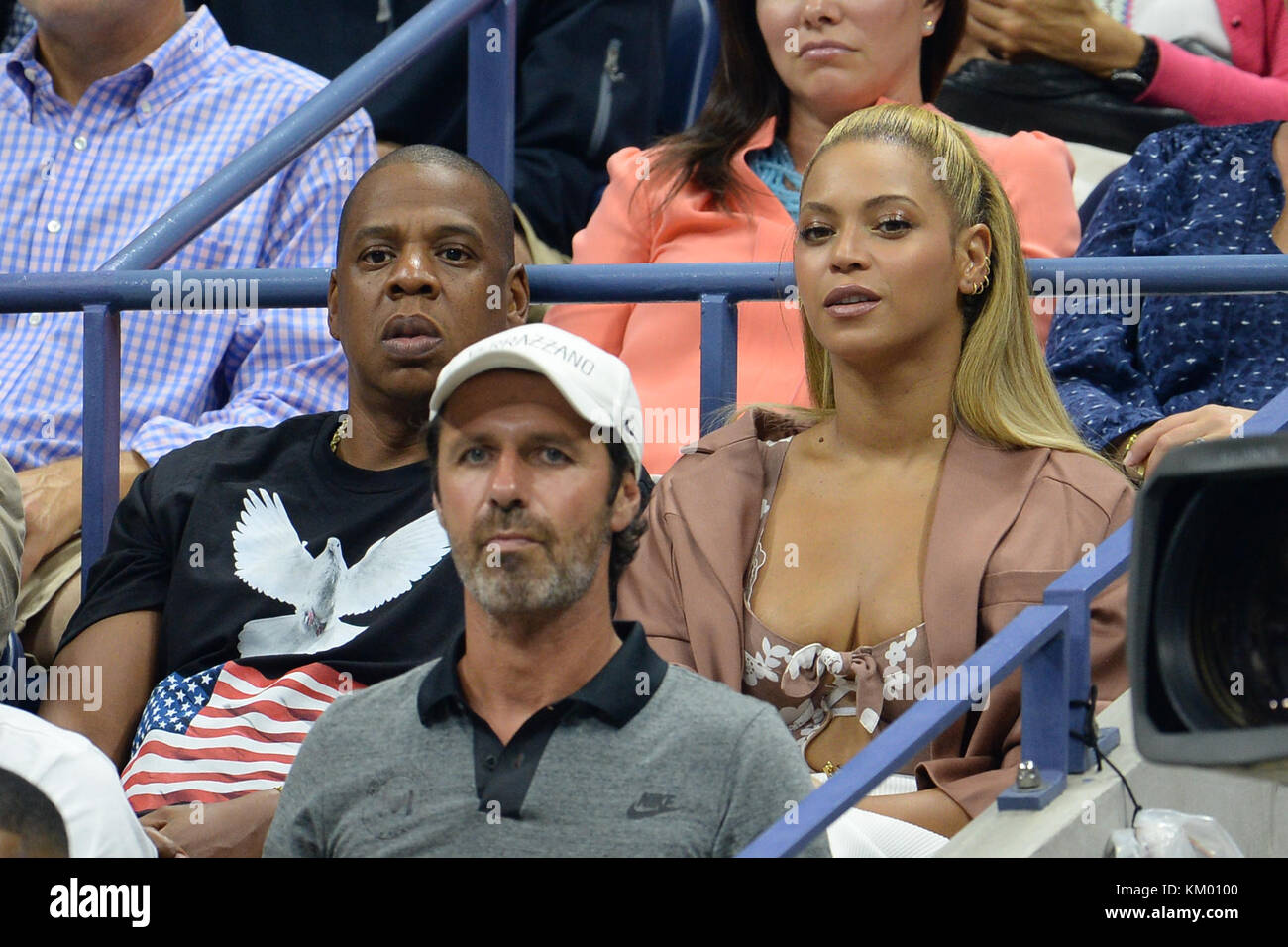 NEW YORK, NY - SEPTEMBER 01: Jay Z, Beyonce on Day four of the 2016 US ...
