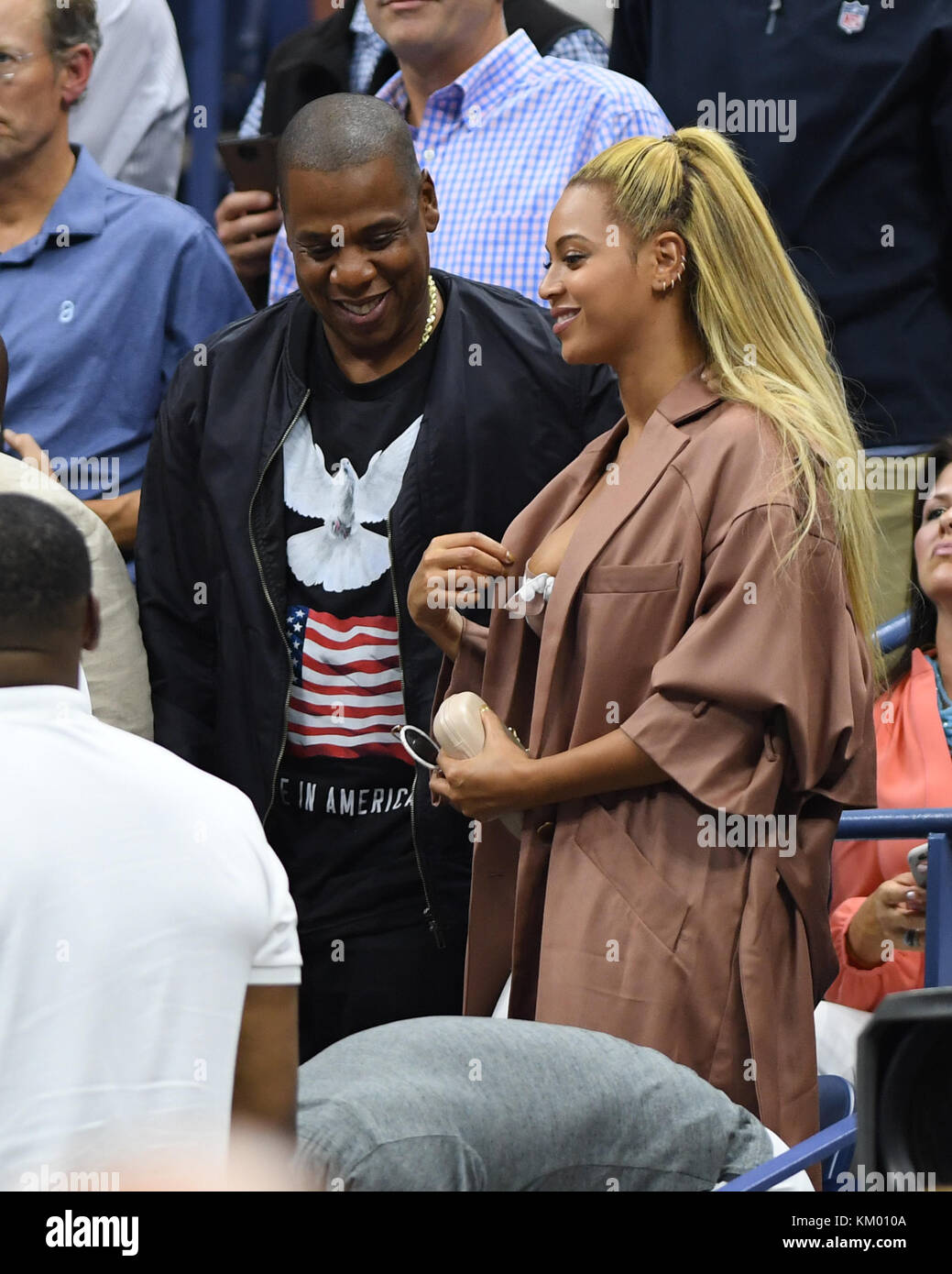 NEW YORK, NY - SEPTEMBER 01: Jay Z, Beyonce on Day four of the 2016 US ...