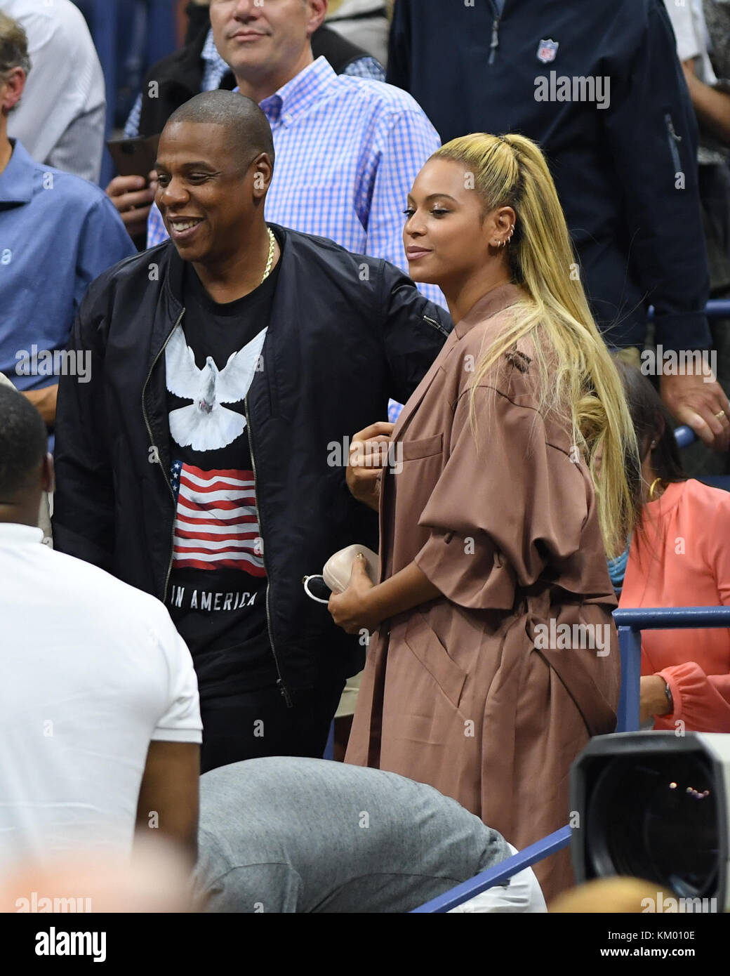 NEW YORK, NY - SEPTEMBER 01: Jay Z, Beyonce on Day four of the 2016 US ...