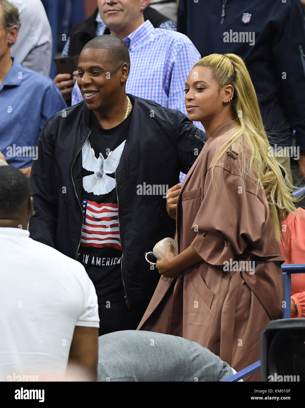 NEW YORK, NY - SEPTEMBER 01: Jay Z, Beyonce on Day four of the 2016 US ...