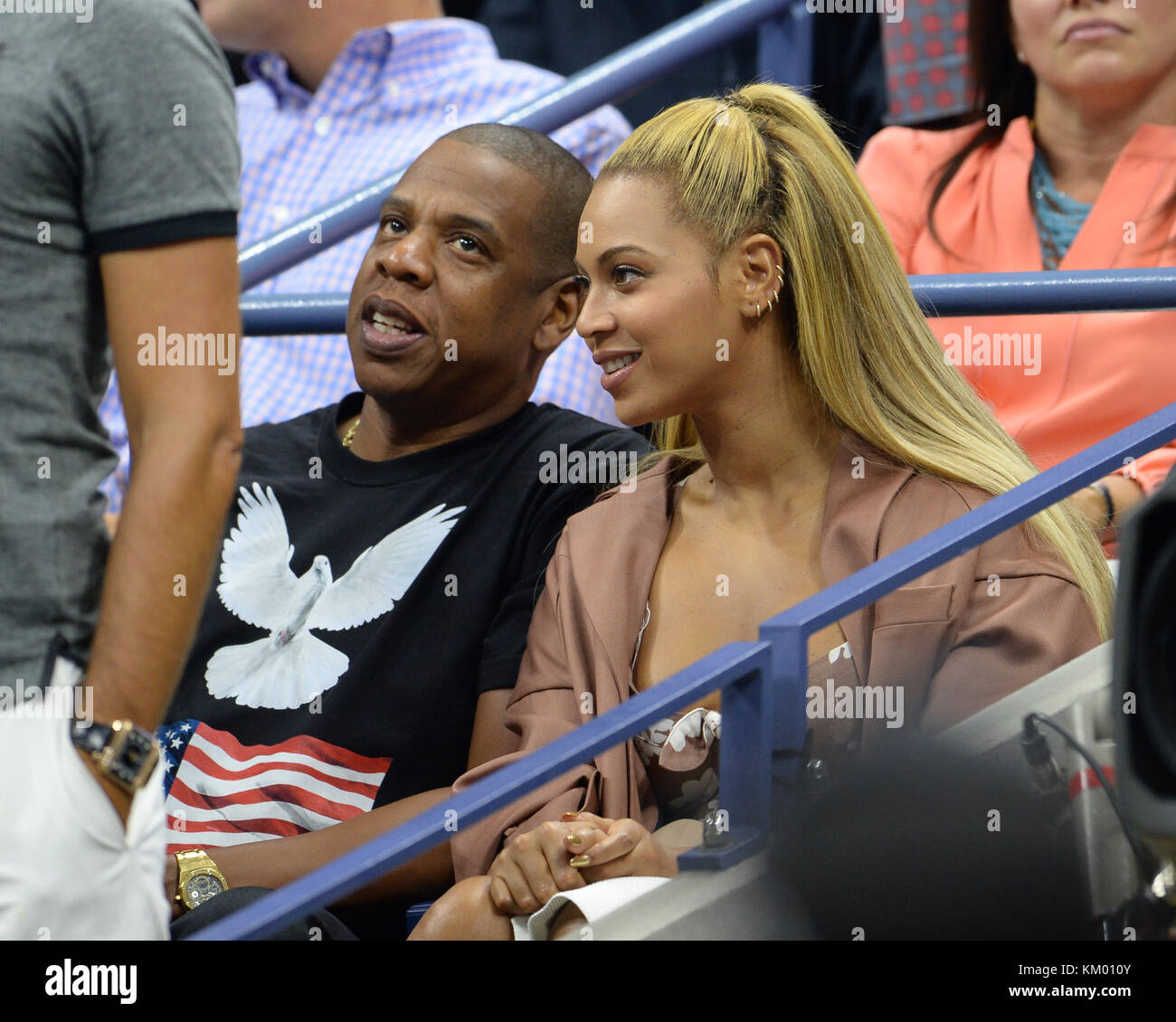 NEW YORK, NY - SEPTEMBER 01: Jay Z, Beyonce on Day four of the 2016 US ...
