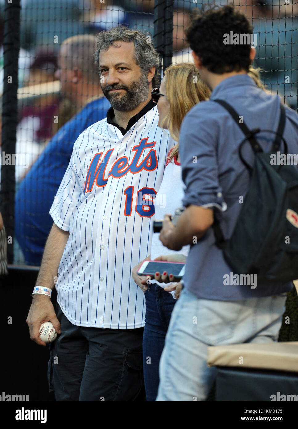 NEW YORK, NY AUGUST 02 Judd Apatow was joined by his wife Leslie