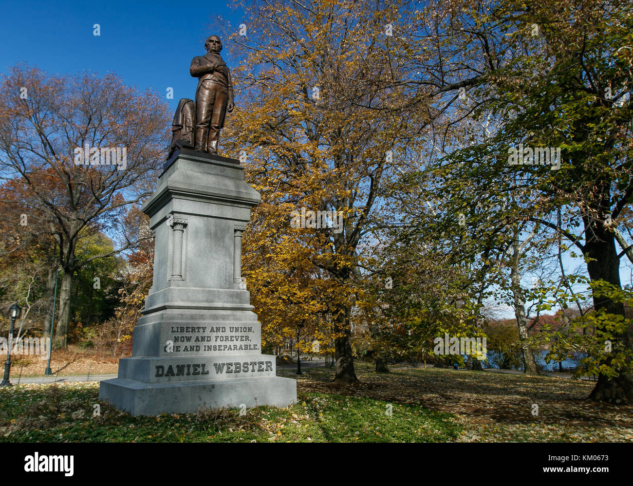 Statue of Daniel Webster in Central Park, New York City Stock Photo Alamy