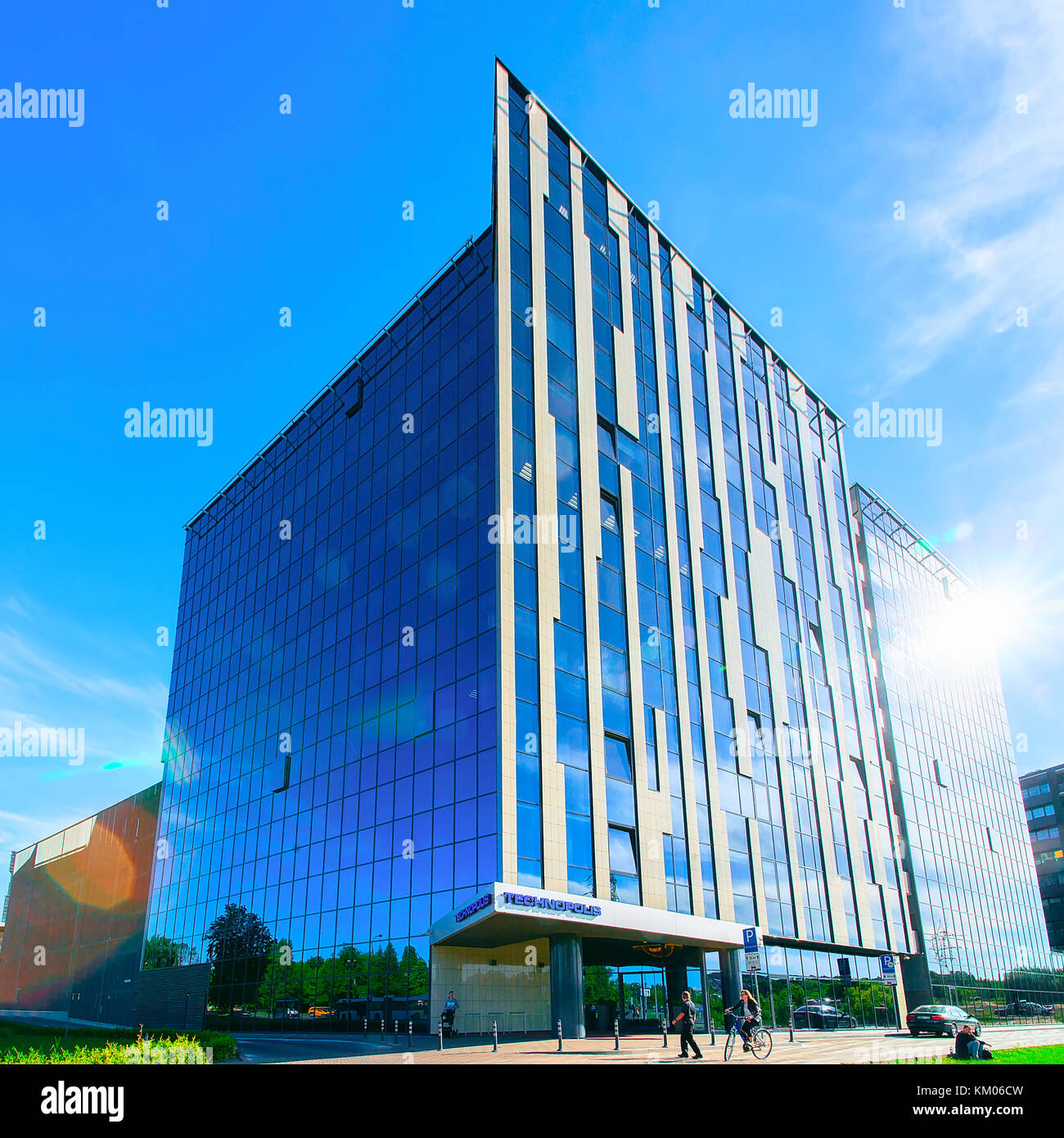 Vilnius, Lithuania June 6, 2017 People at Technopolis modern office