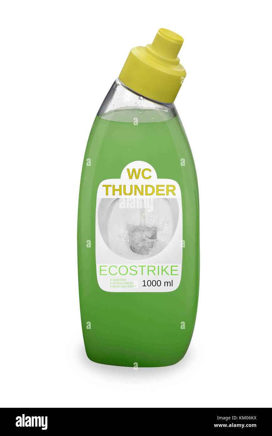 Fictive toilet cleaner bottle Stock Photo Alamy