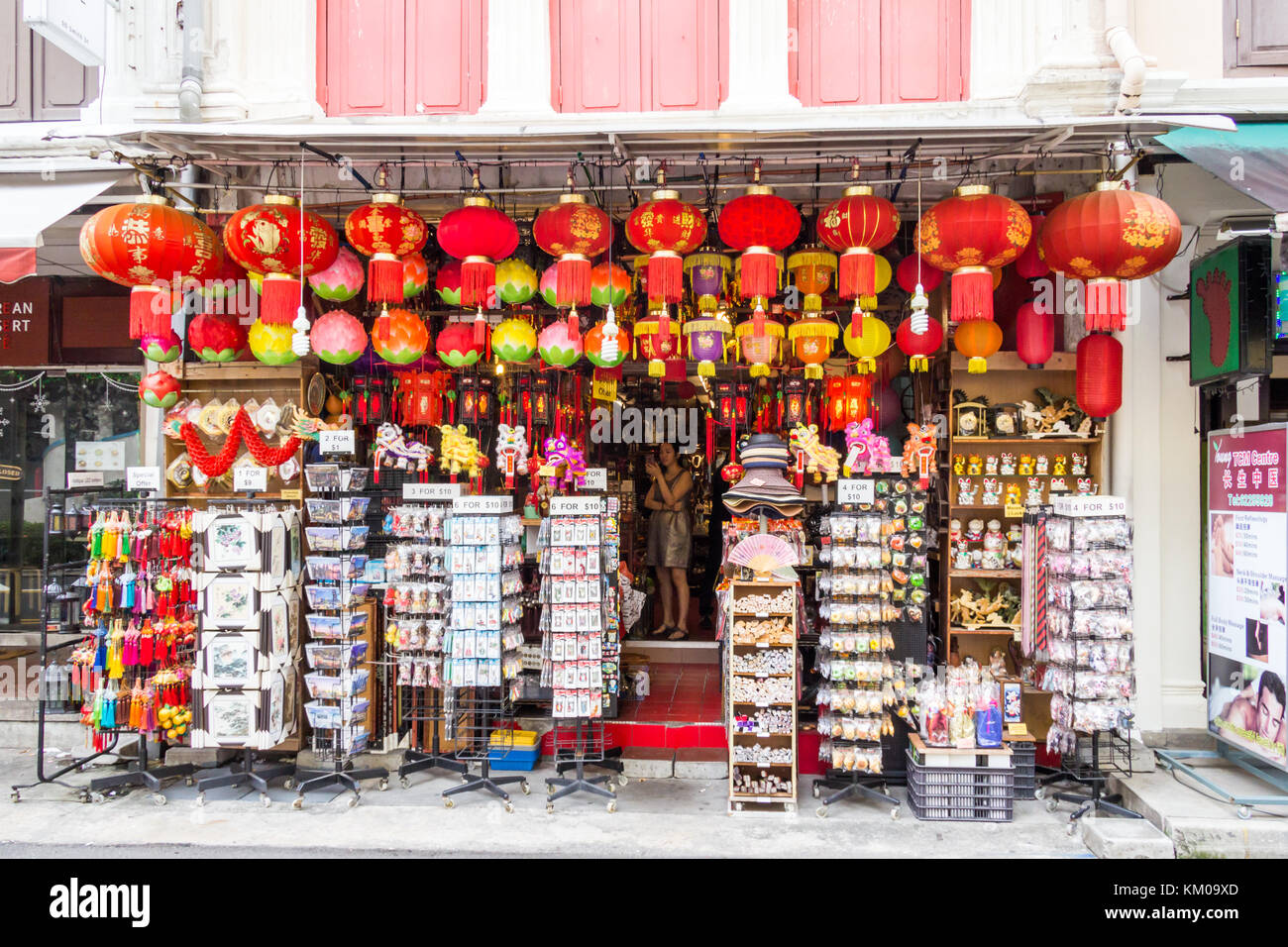 Souvenir shop, Smith Street, Chinatown, Singapore Stock Photo Alamy