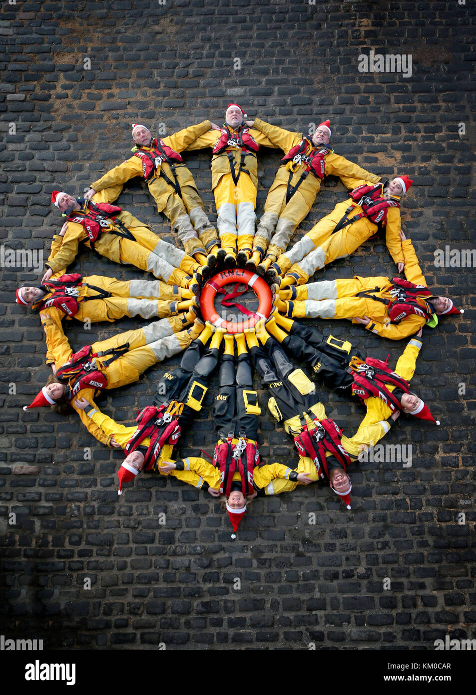 Members of the Anstruther RNLI get together ahead of the festive period