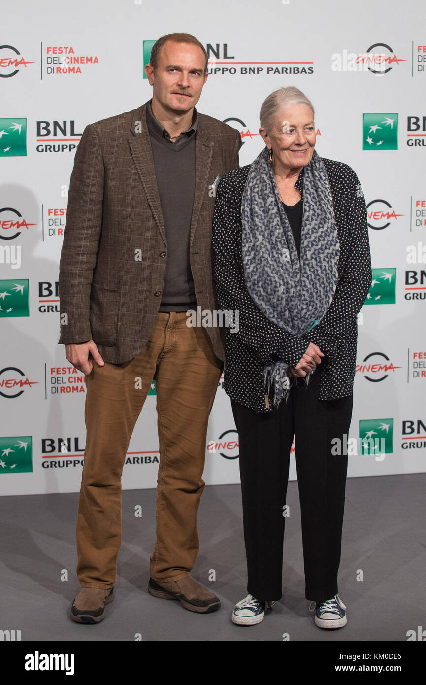 British actress Vanessa Redgrave attends a photocall during the 12th Rome Film Festival at Auditorium Parco Della Musica in Rome, Italy.  Featuring: Vanessa Redgrave, Carlo Gabriel Nero Where: Rome, Italy When: 02 Nov 2017 Credit: WENN.com Stock Photo