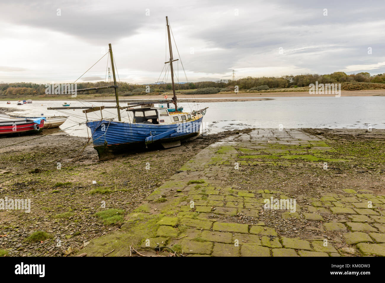 Cambois Boat Yard, Cambois, Northumberland Stock Photo Alamy