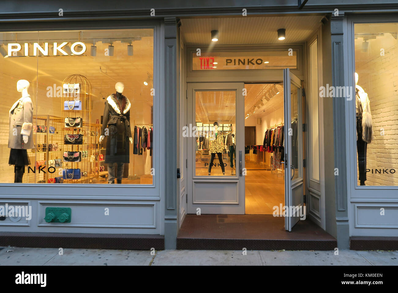 Pinko Storefront and Window Display in SoHo, NYC, USA Stock Photo - Alamy