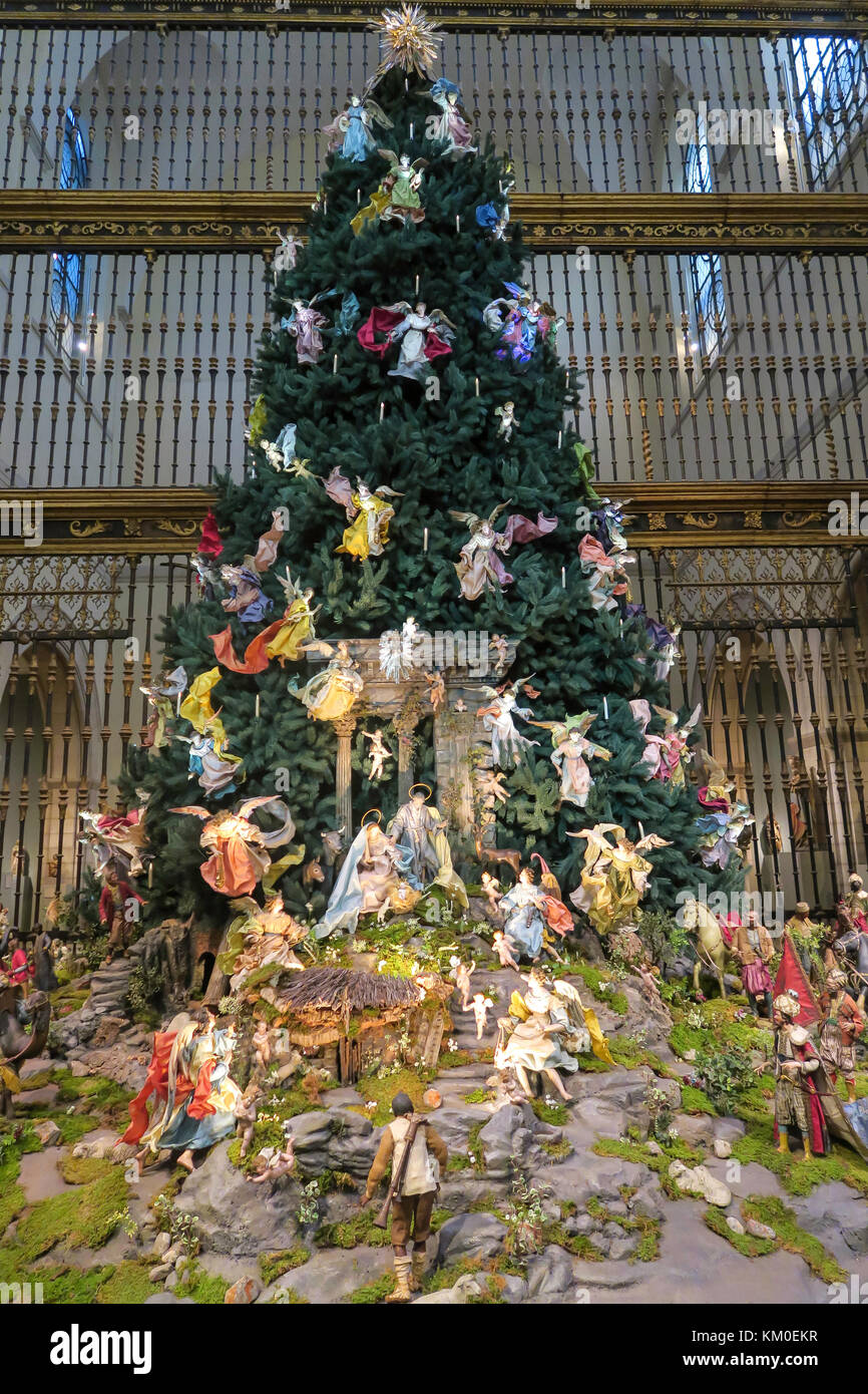 Christmas Tree in the Medieval Sculpture Hall, The Metropolitan Museum