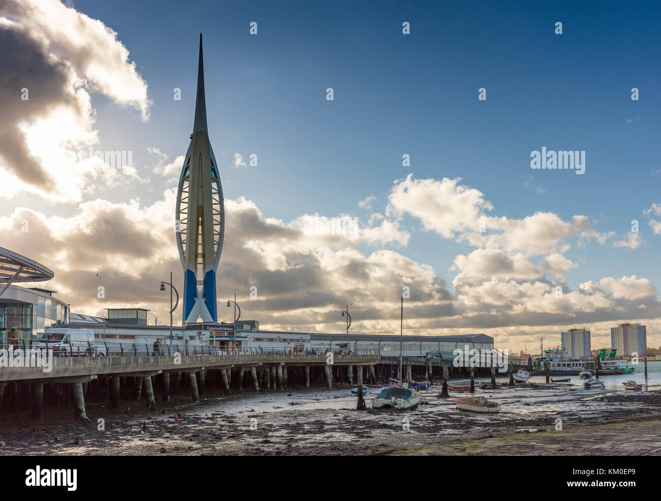 Gun Wharf Quays, Portsmouth, Hampshire, England, UK, United Kingdom 2017 Stock Photo