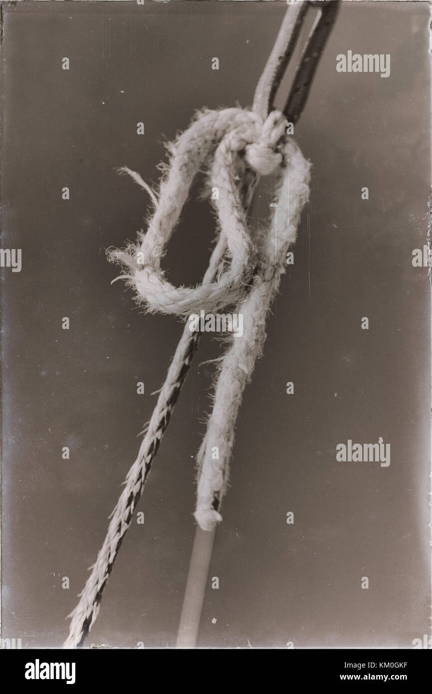 in australian catamaran a old rope in the sky like abstract concept