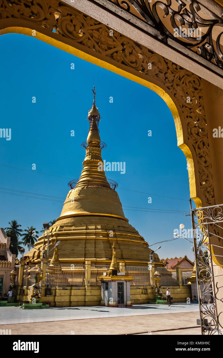 The Botahtaung Pagoda, Yangon, Myanmar Stock Photo