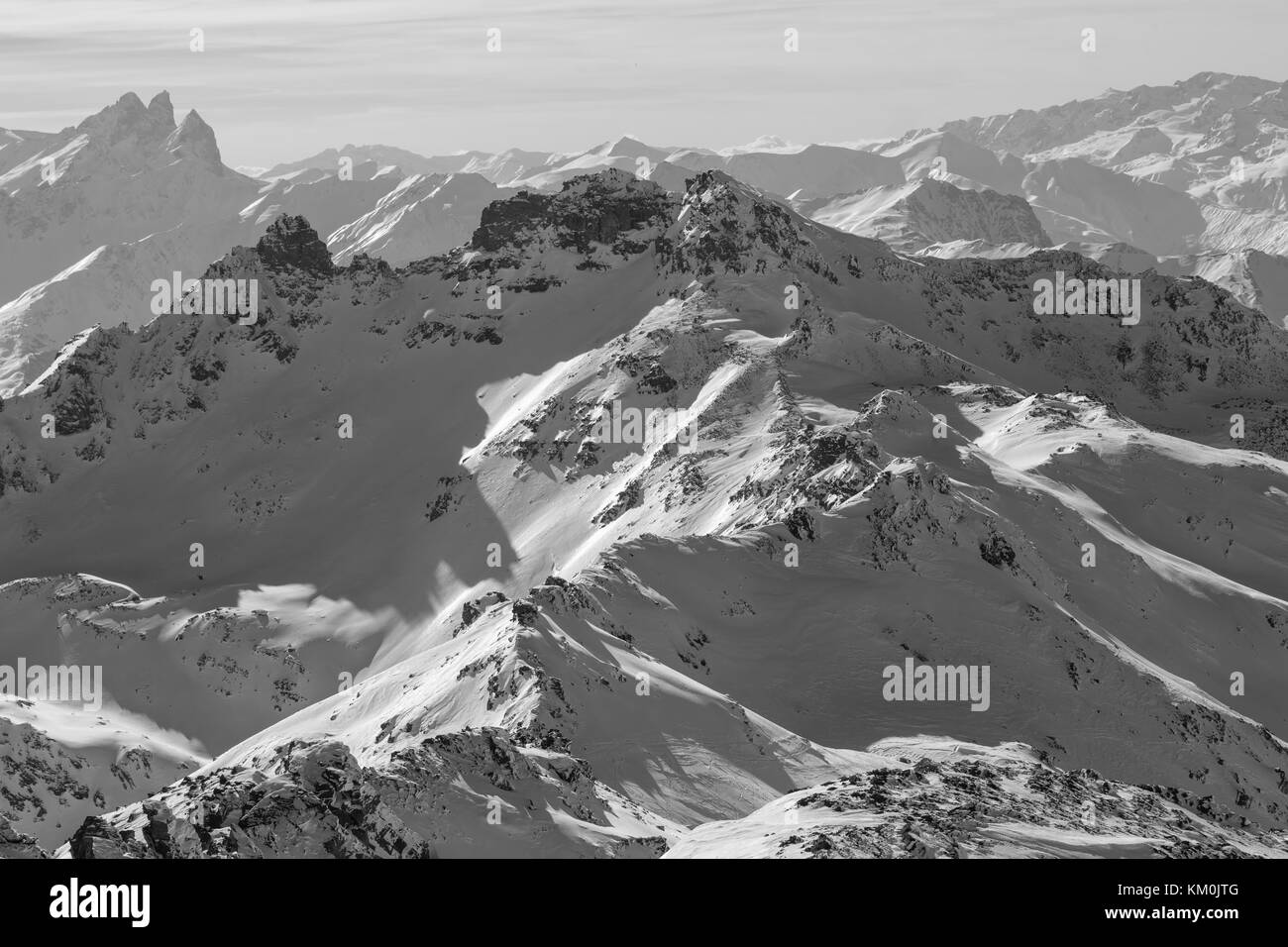 Landscape photography french alps Black and White Stock Photos & Images ...