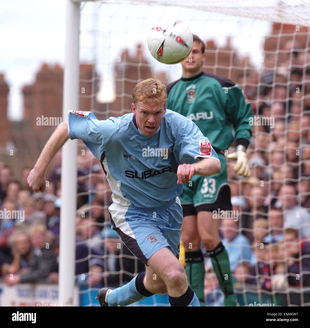 Footballer Steve Staunton Coventry City v Wolverhampton Wanderers at Highfield Road 16/4/05 Stock Photo