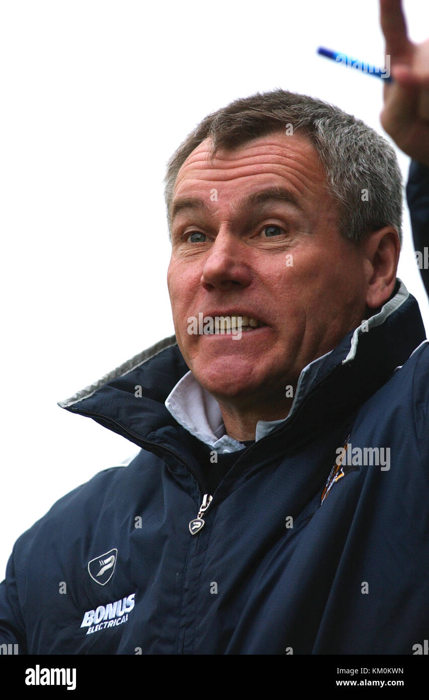 Hull City football manager Peter Taylor 2004 Stock Photo