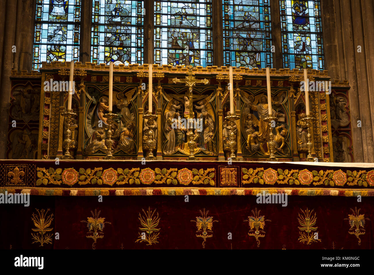 Altar inside Church of St. John the Baptist, Cirencester