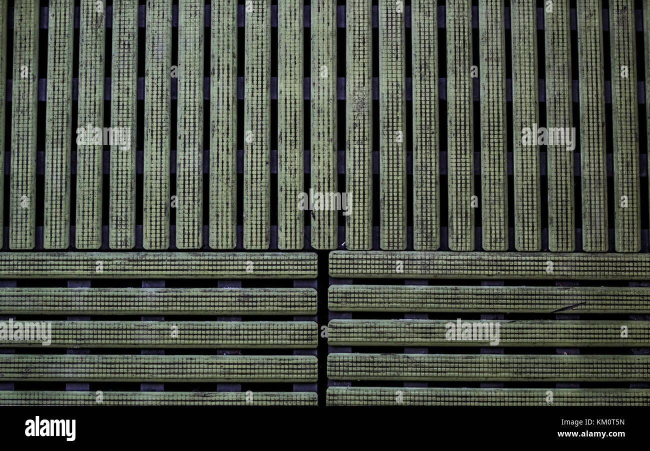 Old Green Plastic Doormat Structure Stock Photo 167205409