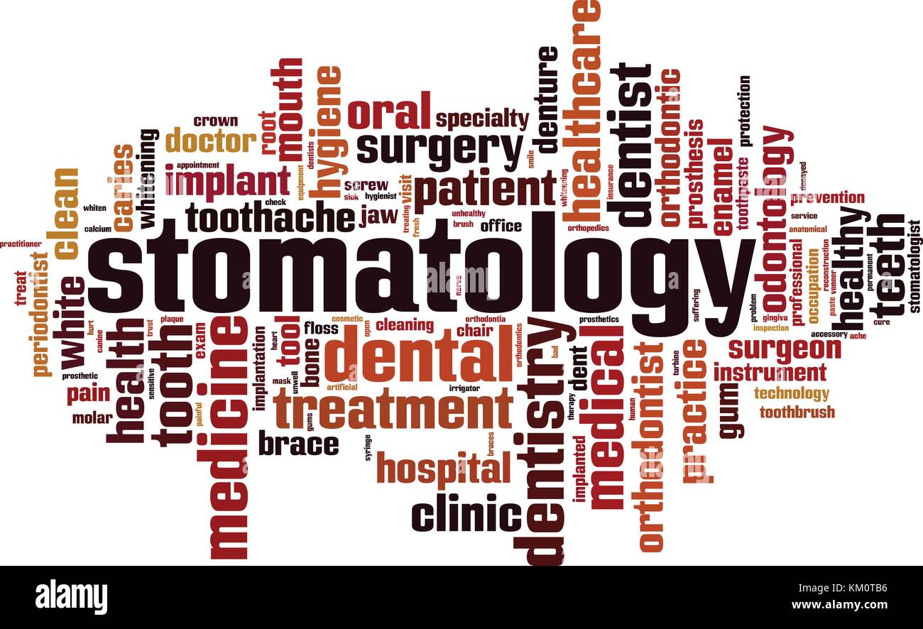 Stomatology word cloud concept. Vector illustration Stock Vector Image ...