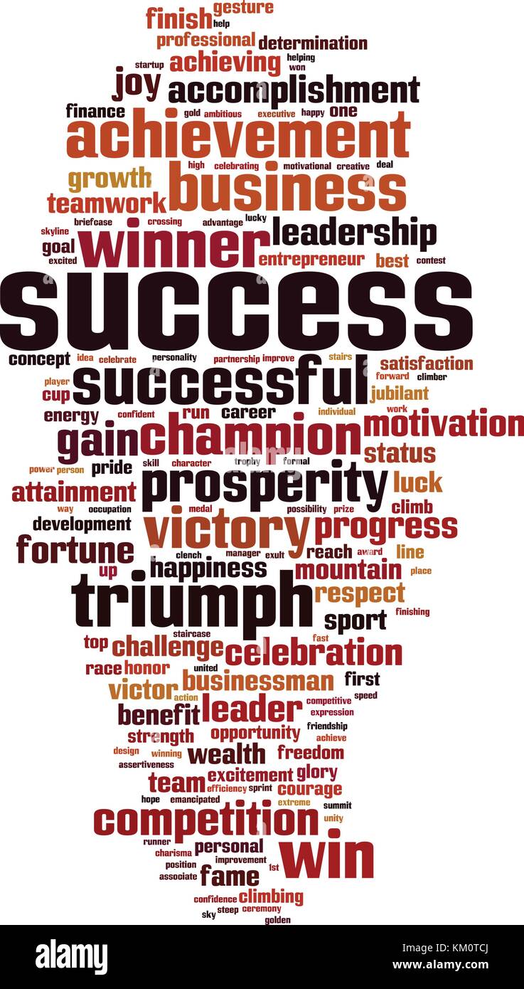 Success word cloud concept. Vector illustration Stock Vector Image ...