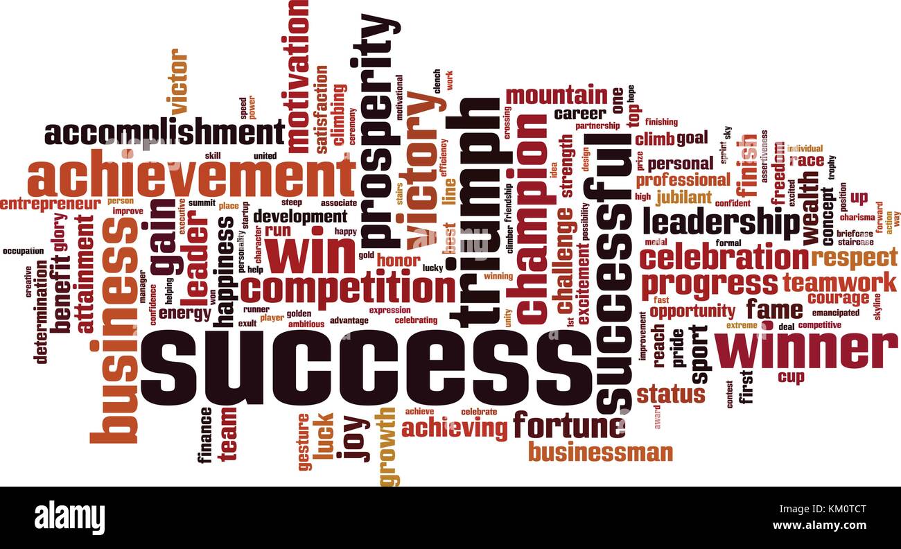 Success word cloud concept. Vector illustration Stock Vector Image ...
