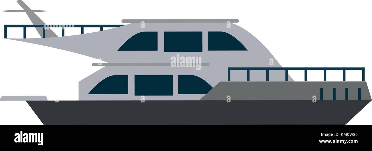 Luxury yacht isolated Stock Vector Image & Art - Alamy