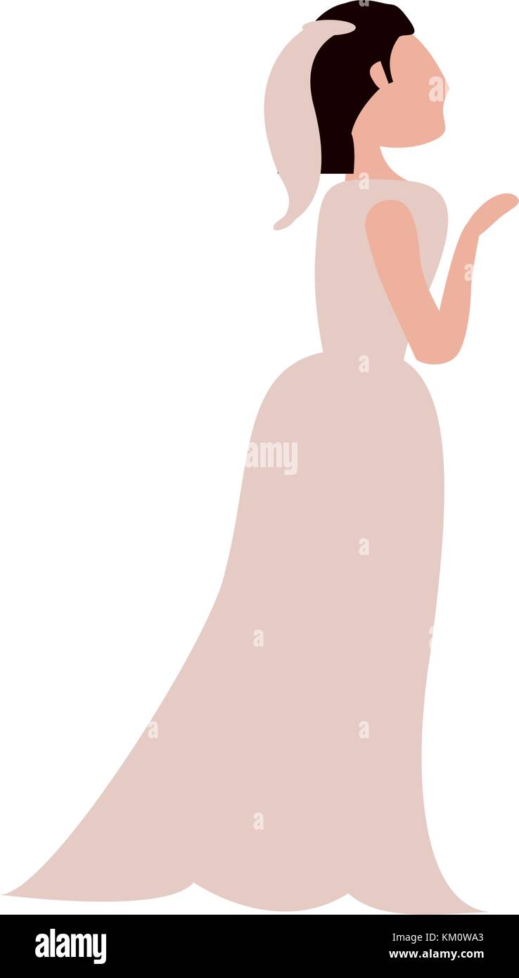 Bride with beautiful dress Stock Vector Image & Art - Alamy