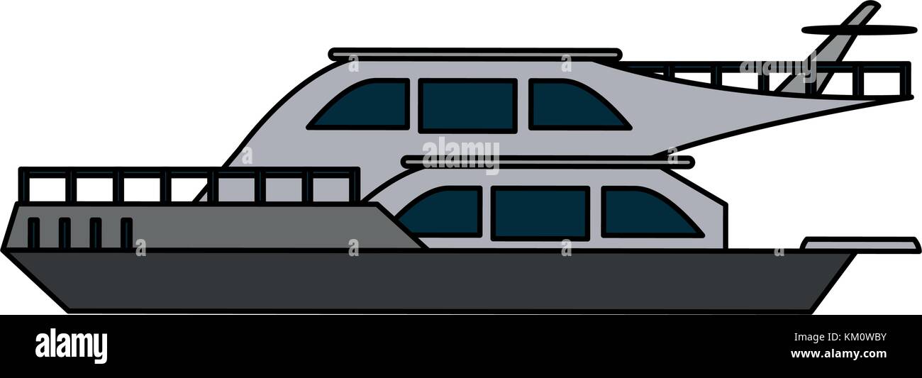 Luxury yacht isolated Stock Vector Image & Art - Alamy