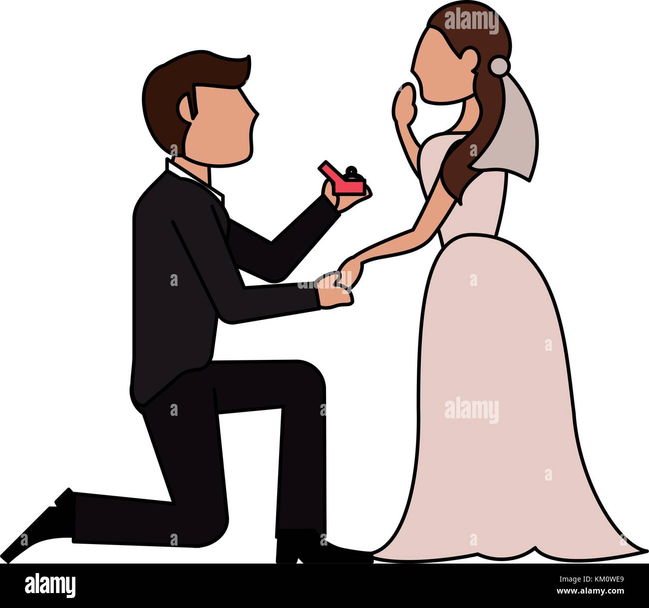 Wedding proposal cartoon Stock Vector Image & Art - Alamy Wedding proposal cartoon Stock Vector Image & Art - Alamy