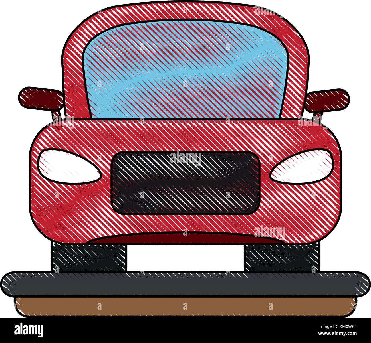 Car frontview vehicle Stock Vector Image & Art - Alamy