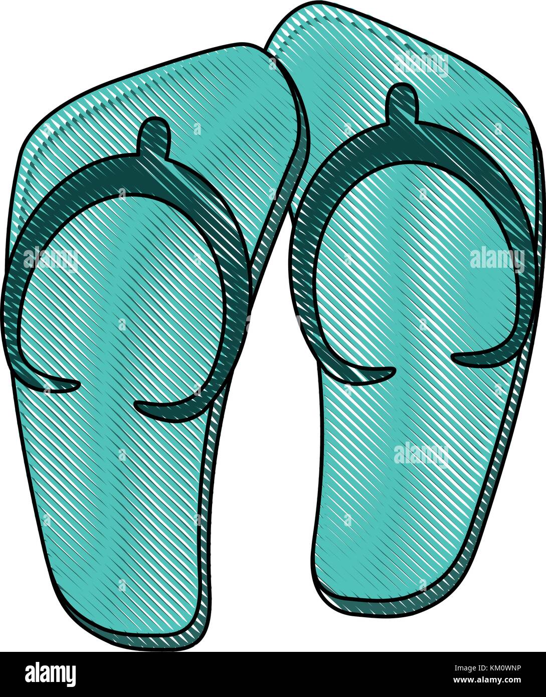 Sandals flip flops Stock Vector Image & Art - Alamy
