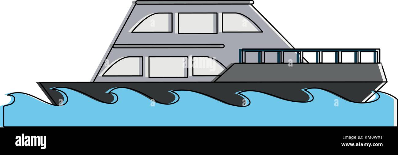 Luxury yacht isolated Stock Vector Image & Art - Alamy