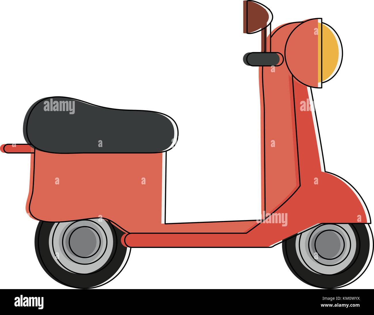 Vintage scooter motorcycle Stock Vector Image & Art Alamy