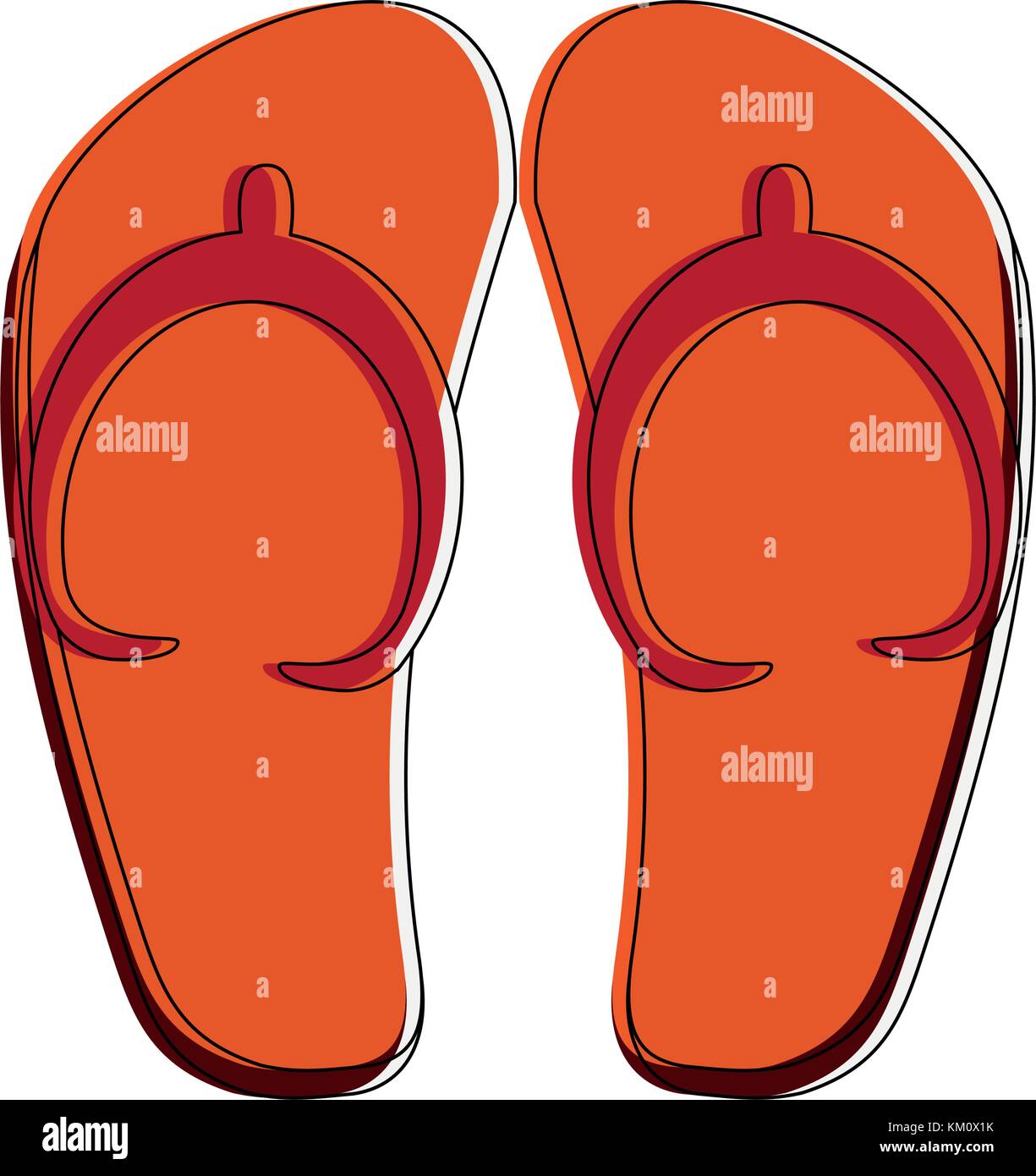 Sandals flip flops Stock Vector Image & Art - Alamy