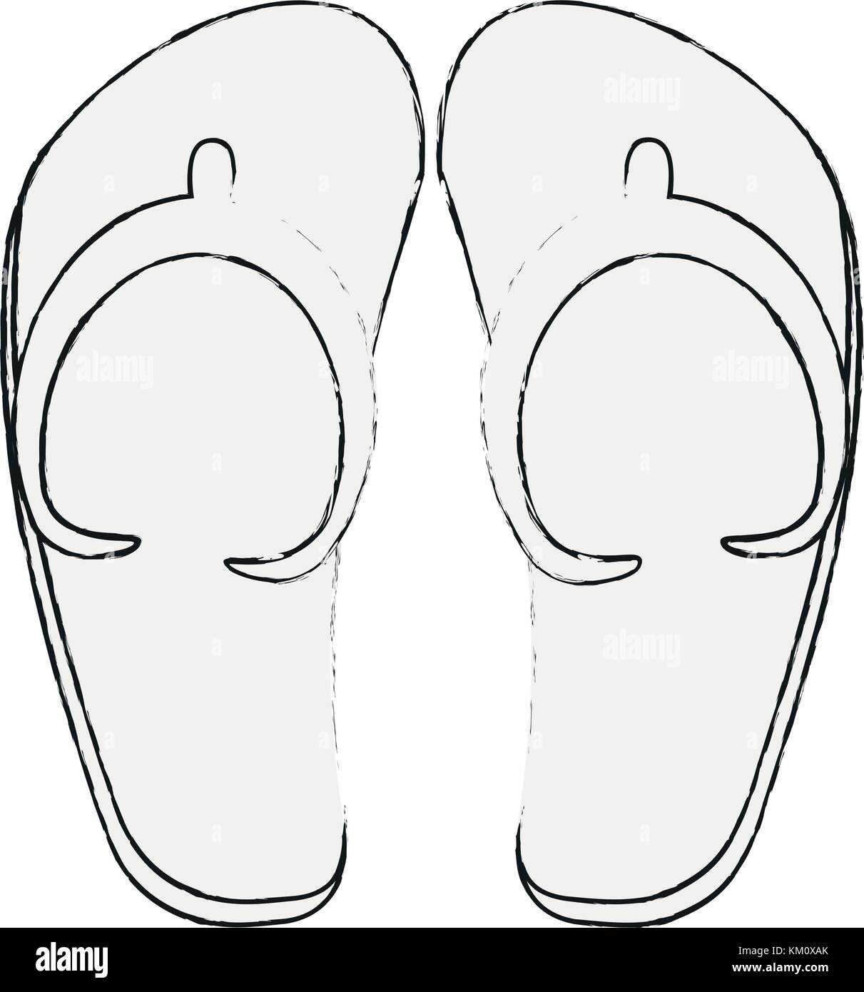 Sandals flip flops Stock Vector Image & Art - Alamy