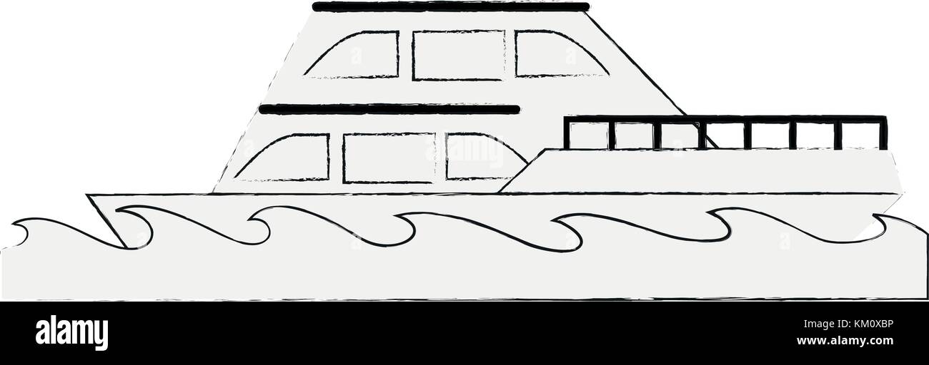 Luxury yacht isolated Stock Vector Image & Art - Alamy