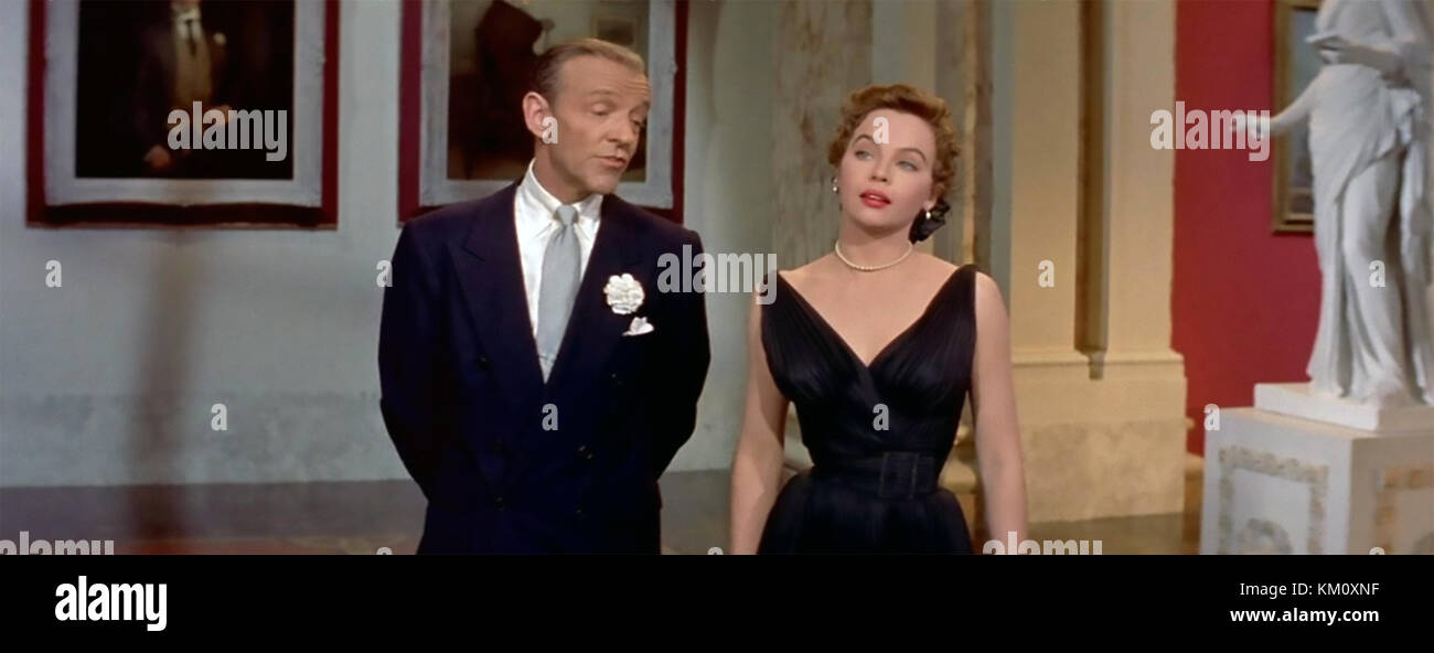 DADDY LONG LEGS 1955 20th Century Fox film musical with Fred Astaire and Leslie Caron Stock Photo