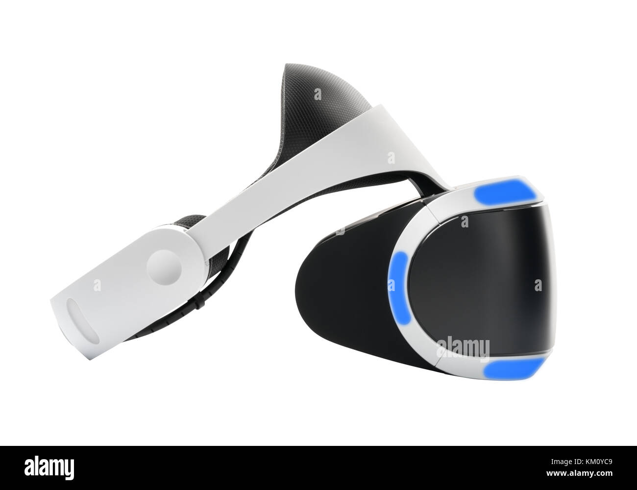 Virtual reality helmet, on white background isolated Stock Photo