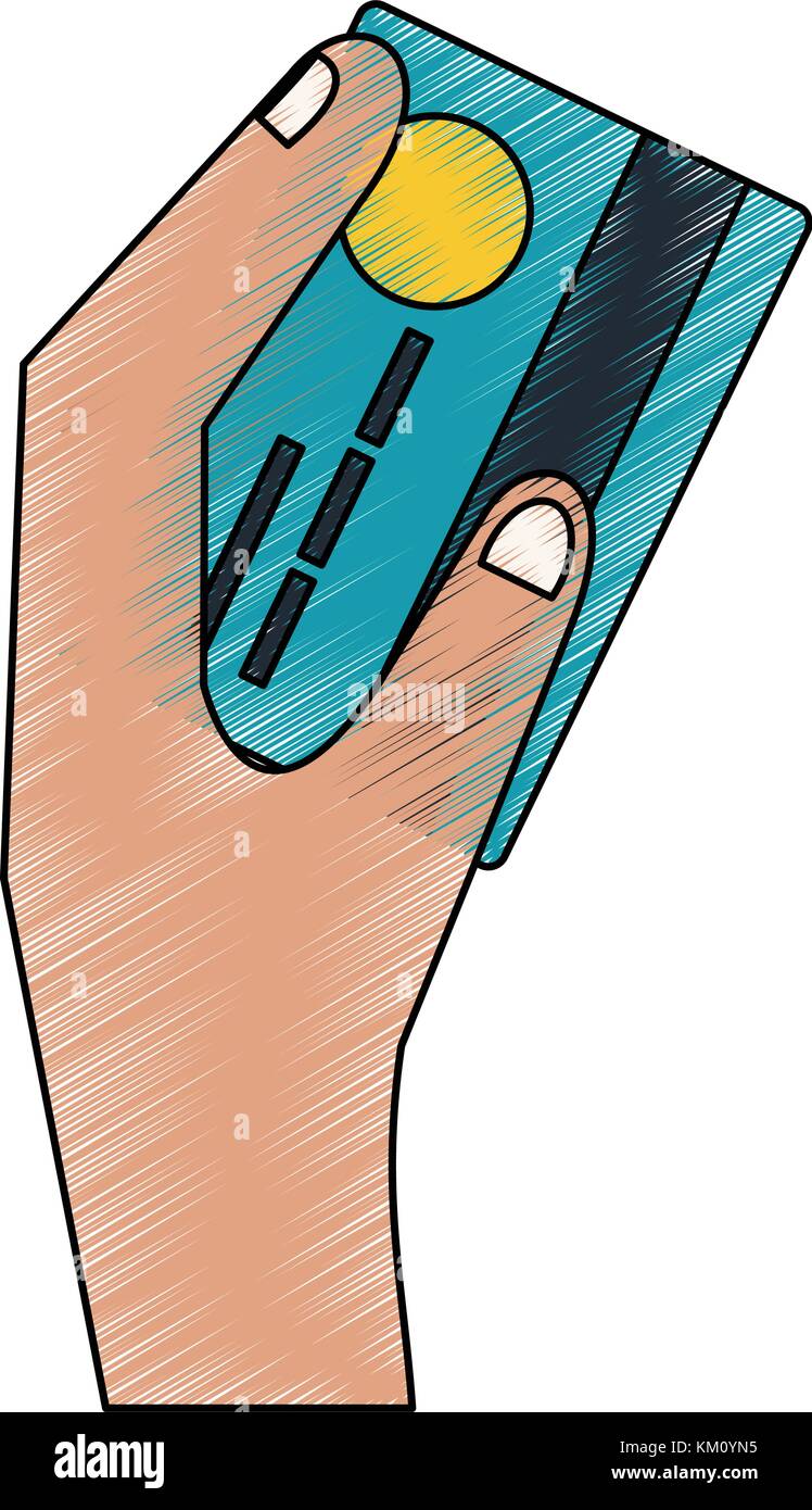 Hand with credit card Stock Vector Image & Art - Alamy