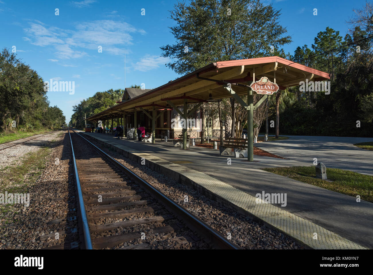 Amtrak Train Depot DeLand, Florida USA Stock Photo Alamy