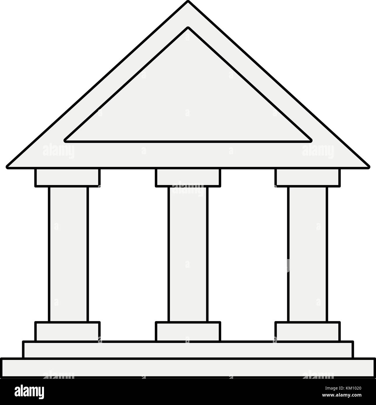 Bank building symbol Stock Vector Image & Art - Alamy