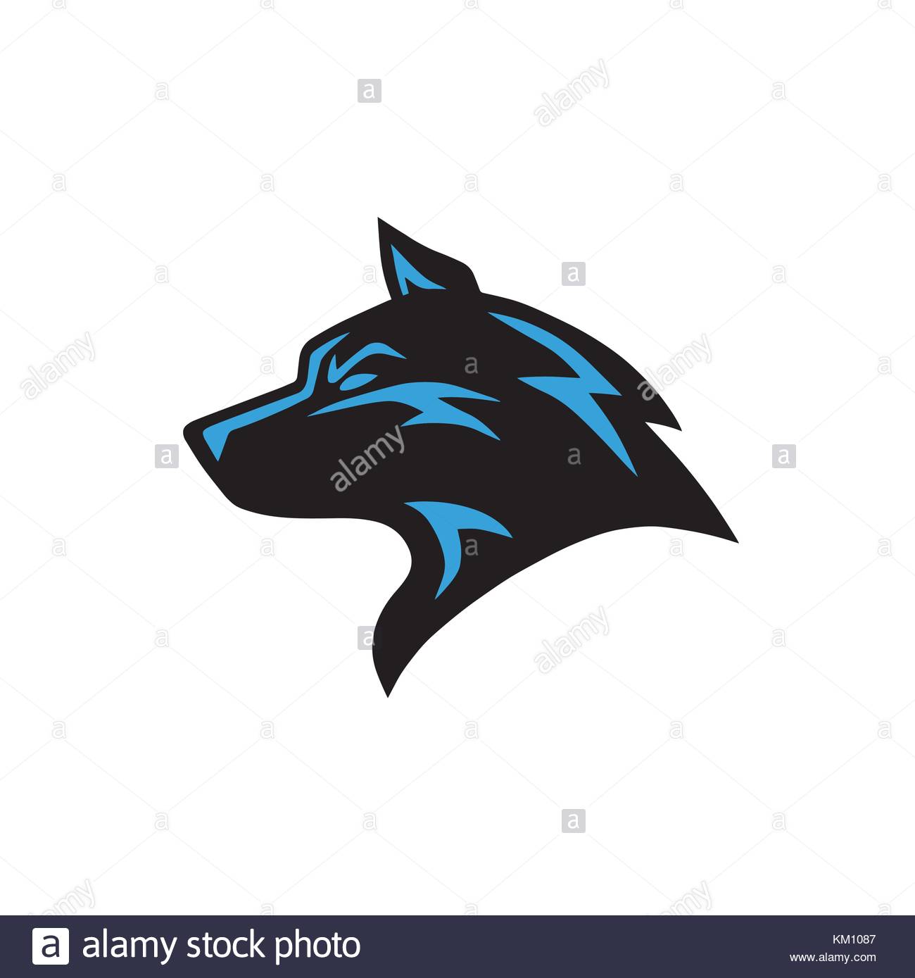 Wolf Logo Template Vector Stock Vector Image Art Alamy