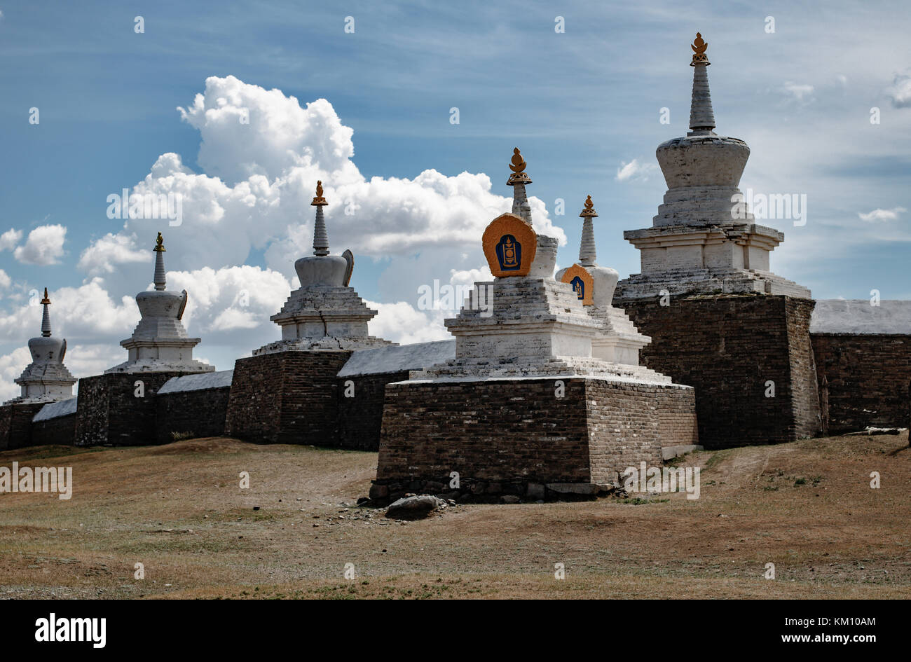 Monastery temple in Karakorum, capital of the mongolian empire Stock Photo