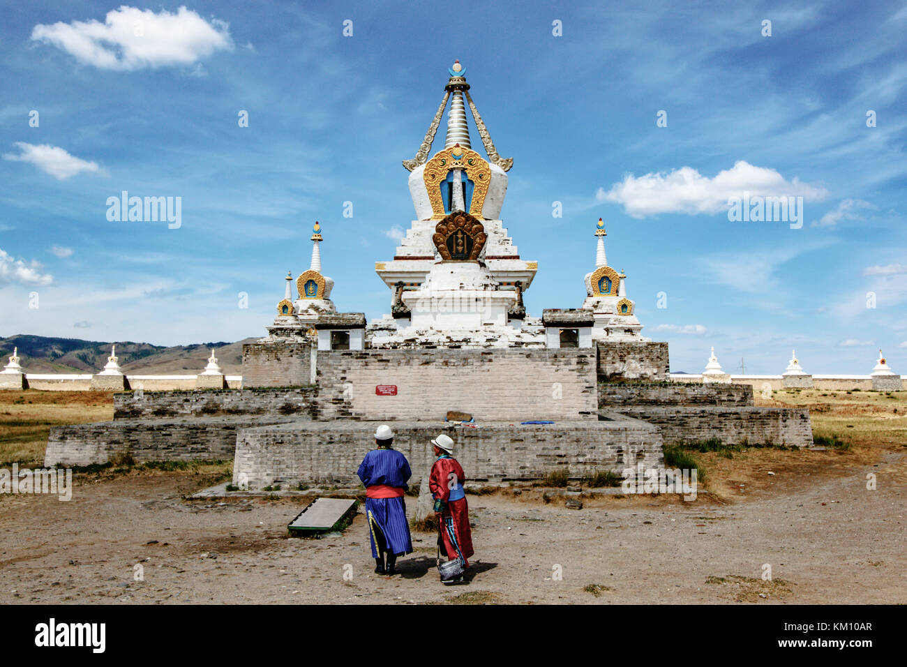 Monastery temple in Karakorum, capital of the mongolian empire Stock Photo