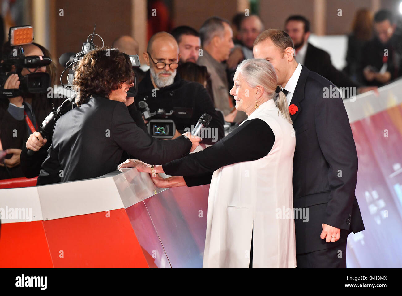 12th Rome Film Festival - Vanessa Redgrave - Red Carpet  Featuring: Vanessa Redgrave, Carlo Gabriel Nero Where: Rome, Italy When: 02 Nov 2017 Credit: IPA/WENN.com  **Only available for publication in UK, USA, Germany, Austria, Switzerland** Stock Photo