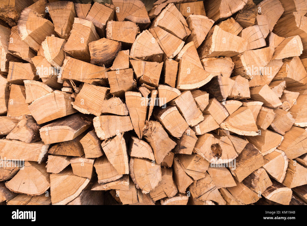 Chopped wood stack oak hi-res stock photography and images - Alamy